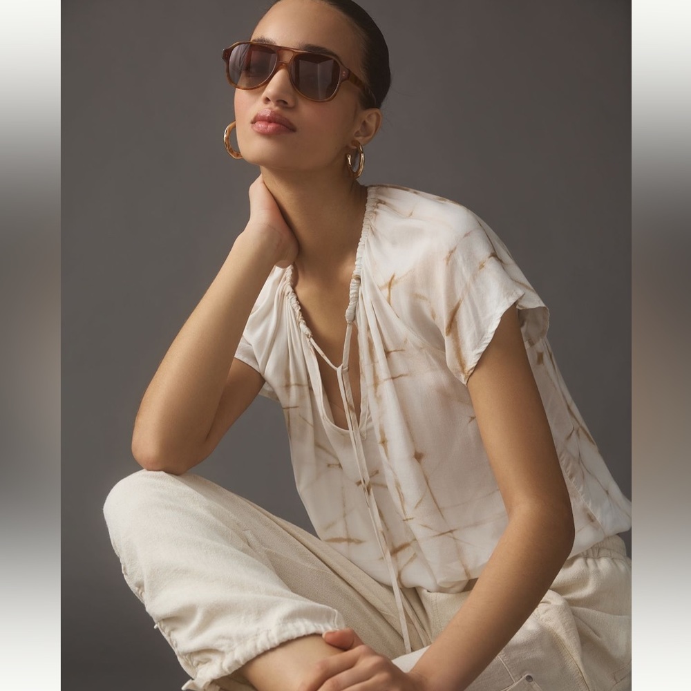 Anthro Cloth & Stone Peasant Top